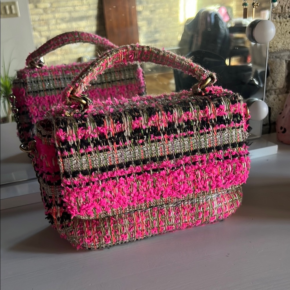 Pink Tweed Handbag